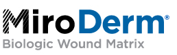 MiroDerm biologic wound matrix
